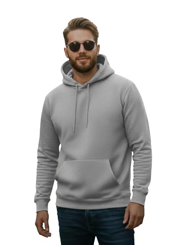 Image of Men Regular Fit Fleece ||Black||Hoodie Solid||Sweatshirt-JM3860