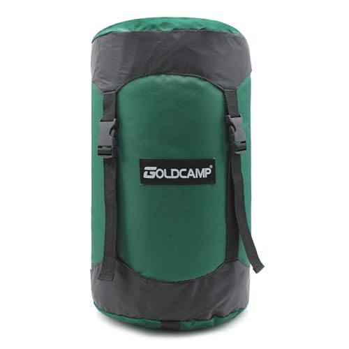 GoldCamp Sleeping Bag Stuff Sack, 40% More Storage! 18L/30L/43L/49L/65L Compression Stuff Sack...