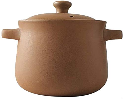 Casseruole Casseruola in Ceramica con Coperchio in coglione Piatto Cipolla zuppa casseruola casseruola casseruola lenta Piano Cottura a Fuoco Lento pentole Sana (Color : A, Size : 10.6Quart)