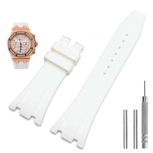 ODHLMFQ AP 15400 15202 15500 15703 26470SOロイヤルオークオフショアメンズスポーツラバーブレスレット用のシリコンウォッチストラップ26mm 27mmウォッチバンド