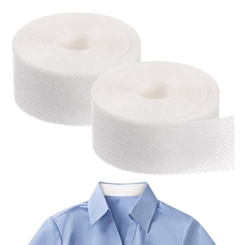 Lot De 2 Protection Col Chemise, Rouleaux De Bande De Protection De Col De Chemise, Coussinets Pour Chapeaux De Soleil, Chemisiers, Chemises, T-shirts