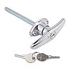 Zinc Alloy T Handle Lock for Garage Doors, Industrial Chassis, Trailers, and RVs with Waterproof Design (Silver) #5