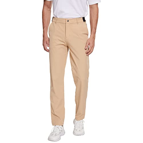 XELORNA Herren Outdoor Wanderhose Radfahren Fahrradhose Schnelltrocknend Leicht Stretch Wasserdicht UPF 50+ Arbeit Freizeithose für Herren(Khaki,XXL) Cover