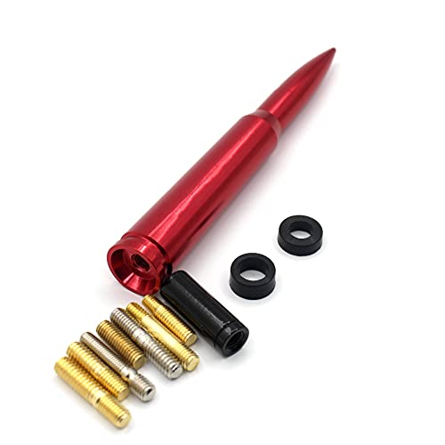 Image of 5.5 Car Truck Short Bullet Antenna Replacement for Ford F150 F250 F350 Dodge Ram 1500 2500 GM Chevy Chevrolet Silverado 1500 2500 3500 Toyota Tundra GMC Sierra 1500 2500 3500 Vehicle Car Antenna