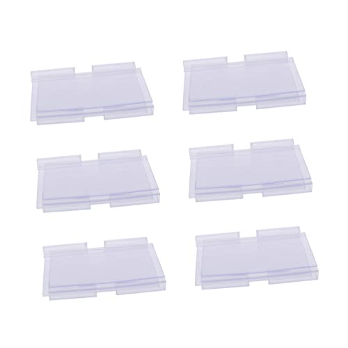OHPHCALL 50pcs Supermarket Tags Plastic Holders Hanging Clips 40x60mm Retail Store Display Tags