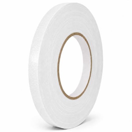 Image of GGR Supplies CDT-36 Industrial Grade Cloth Duct Tape, White 1 /2 Inch x 60 Yards, Waterproof UV Resistant Heavy Duty, Clean Removal with No Sticky Residue for Repairs, Packaging, and Bundling