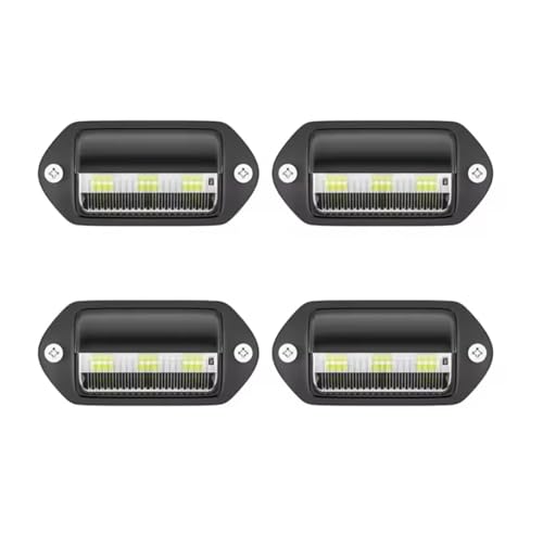 Luz matricula LED blanca 12V impermeable 6-SMD para la iluminacion trasera de camion