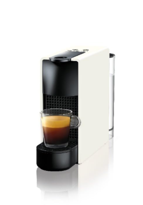 Nespresso® Essenza Mini Coffee Machine, White & Black Aeroccino3