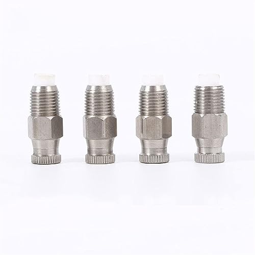 LKYJD 20pcs Misting Nozzles Stainless steel Replacement Heads with Filter, High Pressure Atomizing Misting Sprayer for Patio Lawn, Landscaping, Dust Control, 1/8