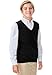 CLASSROOM Big Boys' Uniform Sweater Vest, Black, Large