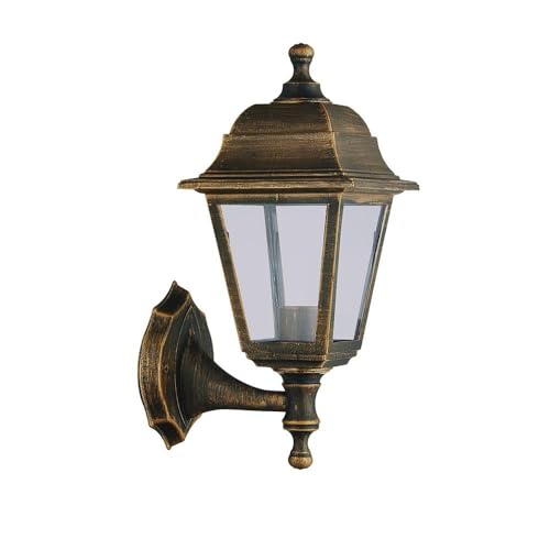 Applique extérieure E27 en or vieilli IP44 de 35 cm de hauteur - 2