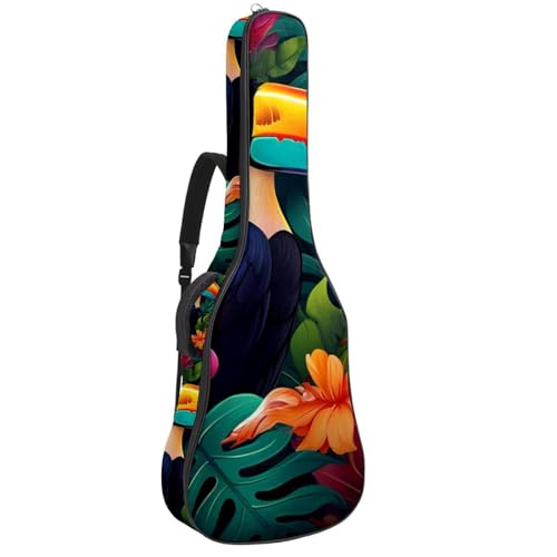 Housse de guitare acoustique imperméable 101,6 cm multipoche avec compartiment accessoires