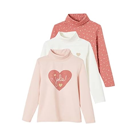 Vertbaudet VERTBAUDET - Camiseta de cuello alto para niña (3 unidades) Cover
