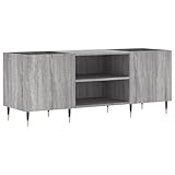 Couleur: sonoma gris, Matériau: bois d'ingénierie, fer, Dimensions totales: 121 x 38 x 48 cm (l x P x H), Hauteur des pieds: 10 cm, L'assemblage est requis,