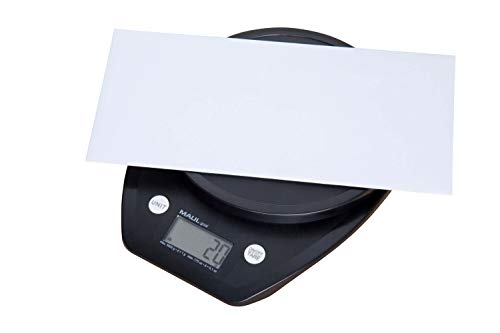 Briefwaage Maulgoal, Tragfähigkeit 5000 g, 1 g, 160 x 30 x 200 mm, Schwarz