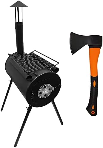 Camp Tent Stove, Portable Wood Burning Stove - High Efficiency Stove for  Tent, Shelter, Camping Heating and Cooking, Double-Wall Hot Tent Stove  Include Chimney Pipes and Spark Arrestor : Amazon.ca: Sports u0026