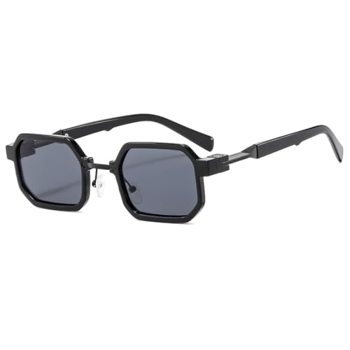 Lunettes de soleil vintage punk UV400 pour un look rétro rock urbain