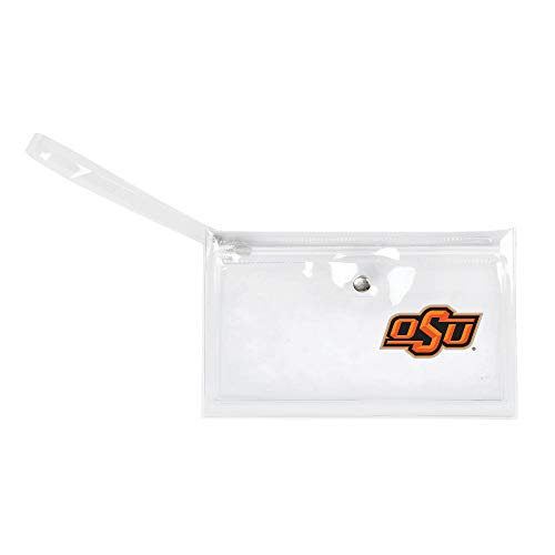 Image of Littlearth - LIWXY NCAA Oklahoma State Cowboys Unisex Ncaancaa Ticket Wristlet, Clear, 9 inch by 5.25 inch