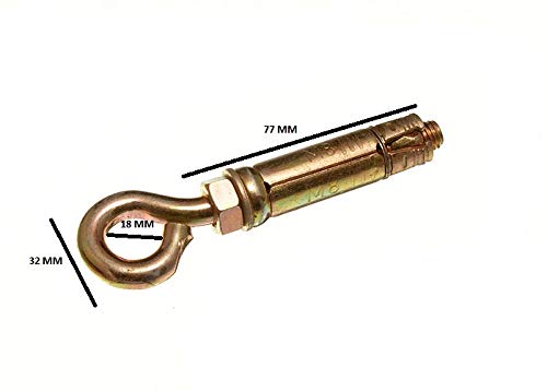 Boulon d'ancrage 8 mm acier YZP à expansion maximale x100
