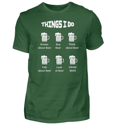 T-shirt pour homme Bier Liebe vert idéal pour vos soirées entre amis