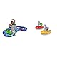 AquaPlay - Adventureland - Wasserbahn mit Berg, Turm und Stausee & 2 Segelboote + 2 Figuren - Zubehör Wasserbahnen oder für die Badewanne, 2 Segelboote und Nils und Lotta