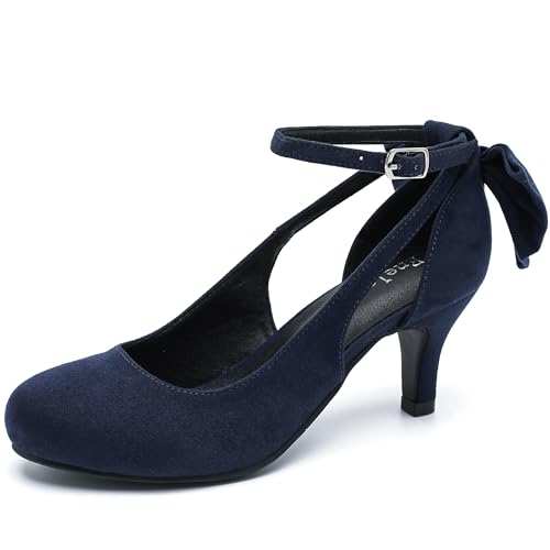 Mary Jane escarpins bout fermé anti-douleur, chaussures rétro stables pour rester debout