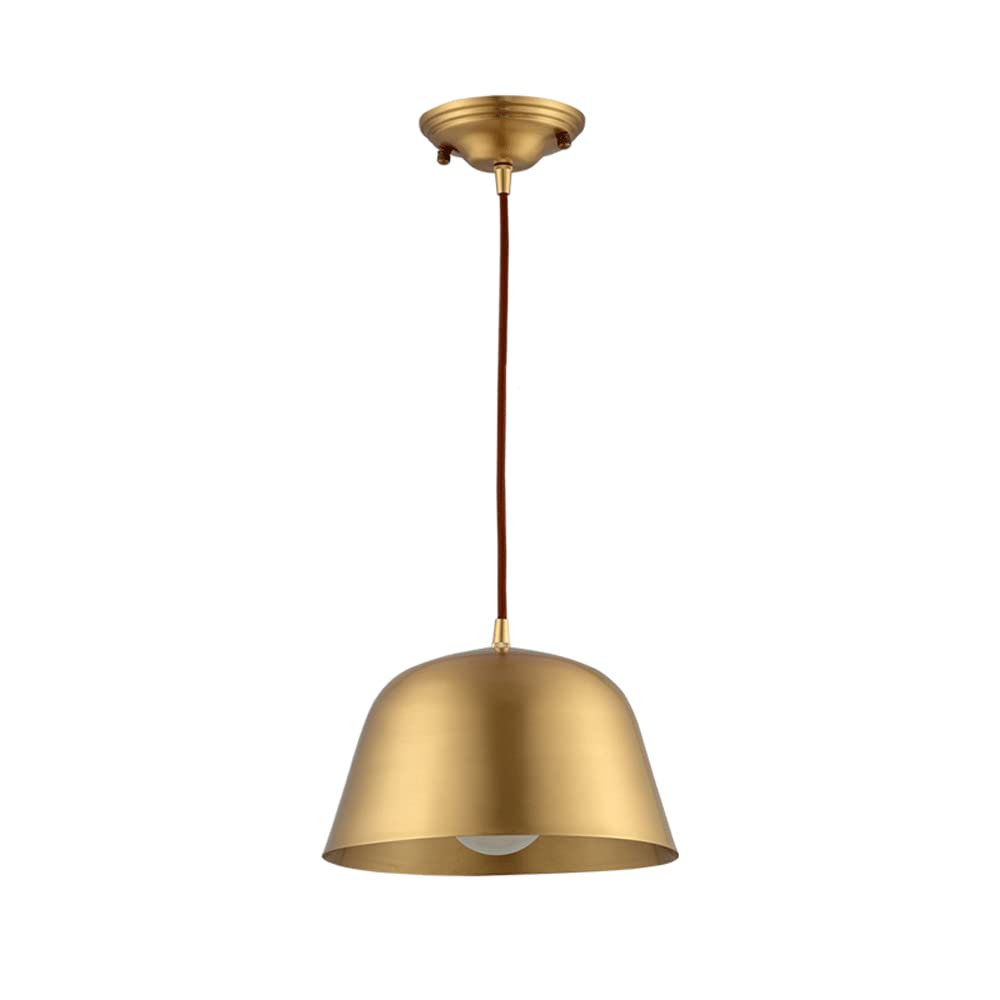 HYJAUSXB Ceiling Light Chandelier Nordic Restaurants Corridors Bars Farms Brushed Brass Bar Long-line Lighting 100 Cm Adjustable Source (Gold)