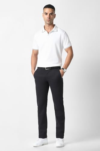 Image of Van Heusen Men's Mid Rise Premium Cotton Slim Fit Casual Trouser Chinos