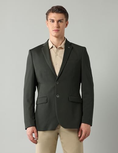 Image of Arrow Knitted Blazer for Men - Slim Fit, Button Closure Casual Blazer for Men