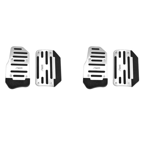 Xptieeck Lot de 4 couvre-pieds antidérapants pour pédale d'accélérateur et de frein - Pour boîte automatique universelle