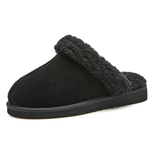 Mosey Slippers For Women | Water Resistant Suede House Slippers | Fuzzy Slippers With Arch Support For Women |