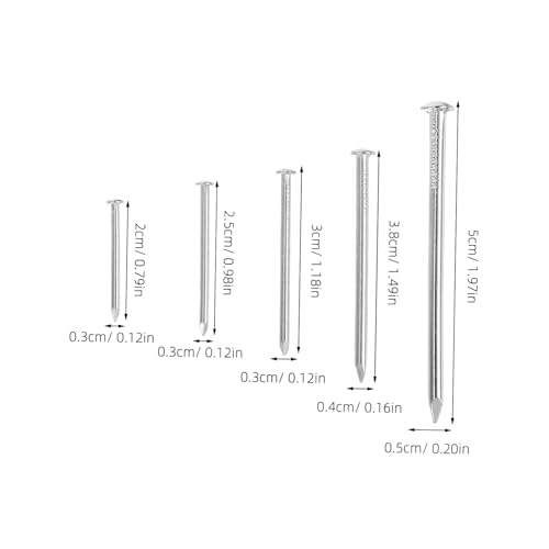 Image of Versatile Hardware Nails Kit for Picture Frames Wall Mounting Drywall Decorative Nails Easy Storage