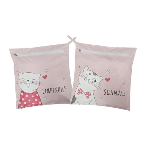 Organizador de Roupas Limpa e Suja Dupla Face Infantil, Impermeável, 2 em 1, Zíper Duplo, Para Mochila Escolar, Viagens e Academia (MODELO 8)