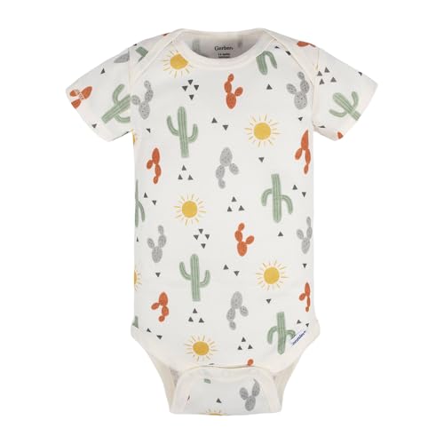 Image of Gerber Unisex Baby 5-Pack Short Sleeve Variety Onesies Bodysuits