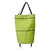 Shopping Bag, 2 in 1 Foldable Shopping Cart Portable Hand-held Collapsible Sundries Bag Wheeled Folding Shopping Cart Collapsible Food Bag with Wheels Foldable Grocery Cart Bag