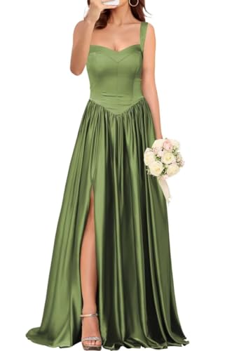 Robe de demoiselle d'honneur plissée en satin de soie pour demoiselles d'honneur exigeantes