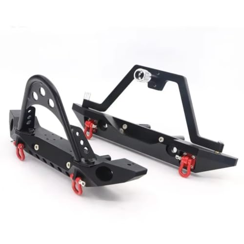 Pare-Chocs Métal RC 1/10 avec Treuil Intégré pour Châssis SCX10 et TRX4