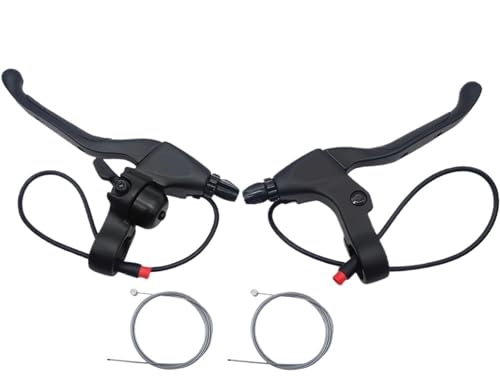 Eバイクスクーター電動ブレーキレバー - 22.2MM ベル付き、自転車V/C/ライン/ドラムブレーキに適合(A pair -Round port)