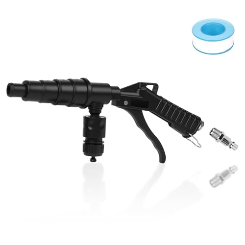 FIMXSD Coolant System Flush Gun, Heater Core Flush Kit, Radiator/Cooling System Flusher Tool Air & Water Combo Flushing Set, Nozzles Fit 19-40 mm Hoses