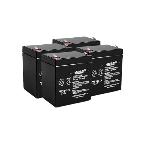 Image of Casil CA-1240 12V 4AH Solex BD124 Alarm Back Up DSC Security Panel Replace (4, CA1240-4PC)