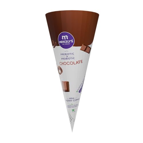 Image of Mercely's Mini Merrycone Chocolate Ice Cream Cone - 45 ML