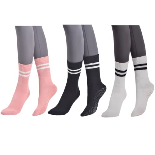 LucFoxsy Pilates & Yoga Socks - Non Slip, Barre Sticky Socks for Women