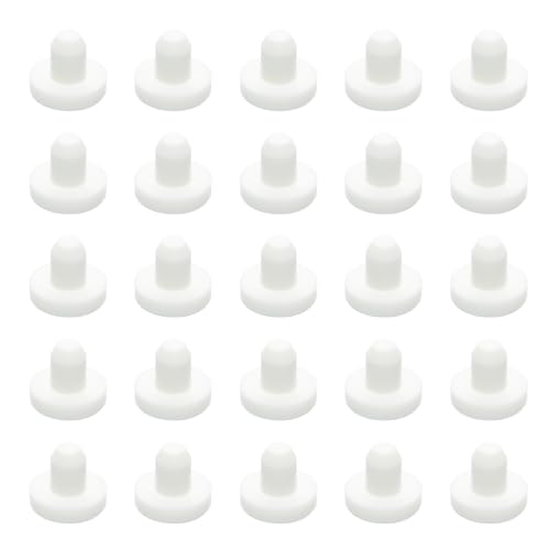Image of 30 PCS Silicone Rubber Plug,White Hole Plug,Waterproof Plug Tube Plugs Hole Plug,Flexible Hole Plug Cover Fit for 0.24 inch /6mm