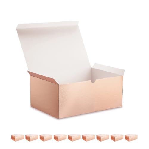 Boîtes cadeaux en vrac or rose 24x16x10 cm pour demoiselle d'honneur