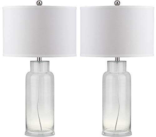 Set de 2 Lámparas de Mesa de Vidrio Transparentes 30 Pulg