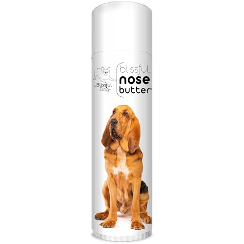 Image of The Blissful Dog Bloodhound Nose Butter for Dry, Cracked Skin, Lick-Safe Dog Nose Balm with Moisturizing Shea Butter, Almond, Olive, and Essential Oils, Pet Supplies, Uncented, 0.50 oz.