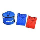 Sport-Thieme Kennzeichnungswesten-Set Stretch Premium | Stretchmaterial, hochwertig, luftdurchlässig | Set mit Aufbewahrungstasche | Rot Blau Gelb Grün | Polyester | Verschiedene Größen