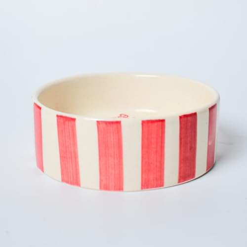 Image of Small Bowl - Sweet Surprise | Dishwasher Microwave Safe | Adorable Ceramic Bowl | Cute Valentine Heart Printed Patterned Dessert /Breakfast /Soup /Ice Cream Small Bowl (Multicolour 3)
