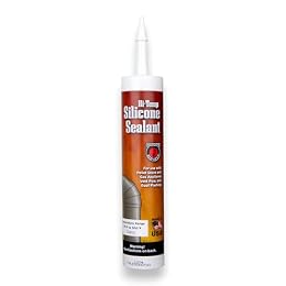 Meeco's Red Devil 601C Clear High-Temperature Silicone Sealant for Pellet Stove Flues & Gas Vent Pipes (10.3 fl oz Cartridge) - Ready to Use - Made in the USA