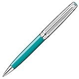 Caran d'Ache Bolígrafo Leman Bicolor Plata/Turquesa